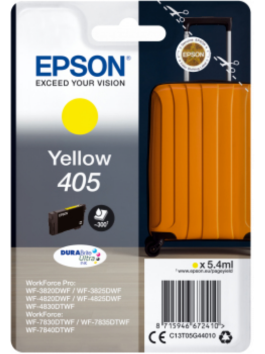 Epson 405 DURABrite Ultra Ink tinteiro 1 unidade(s) Original Amarelo