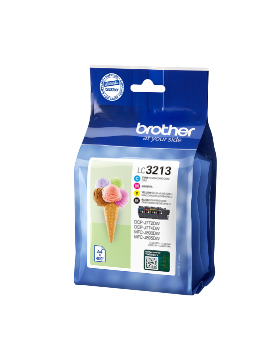 TINTEIRO BROTHER LC3213VAL PACK 4 CORES XL - DCP-J772DW/774DW, MFC-890DW/895DW