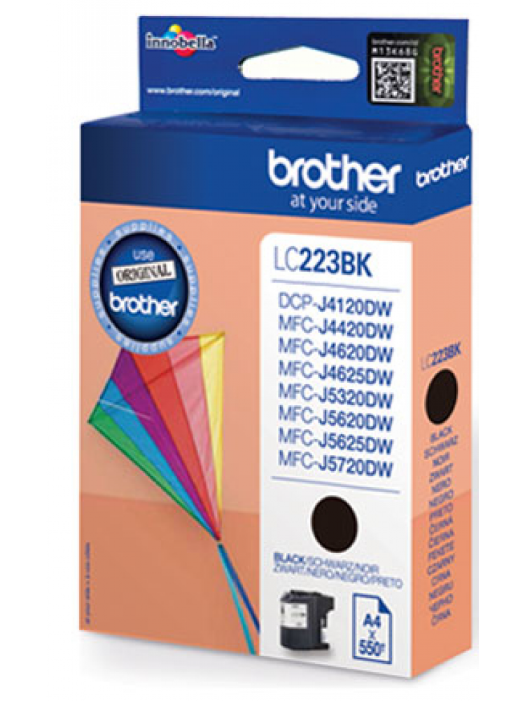 TINTEIRO BROTHER LC223BKBP PRETO - MFC-J4420DW/4625DW