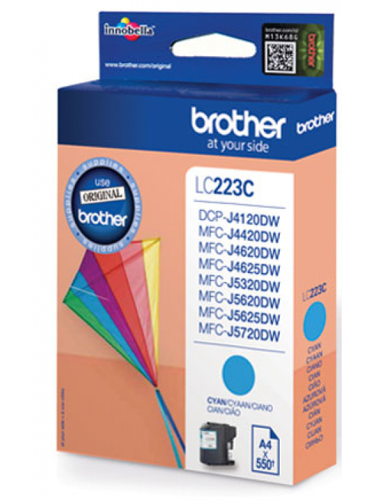 TINTEIRO BROTHER LC223CBP CIANO - MFC-J4420DW/4625DW