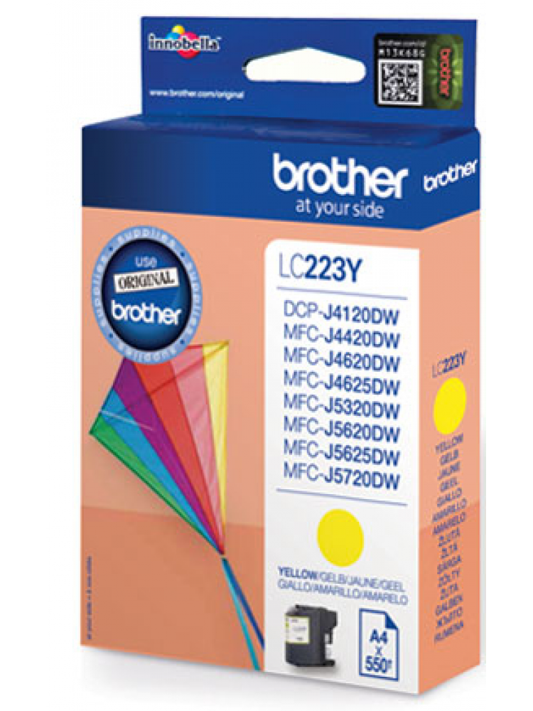 TINTEIRO BROTHER LC223YBP AMARELO - MFC-J4420DW/4625DW