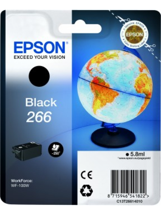 TINTEIRO EPSON 266 PRETO - WORKFORCE WF-100W