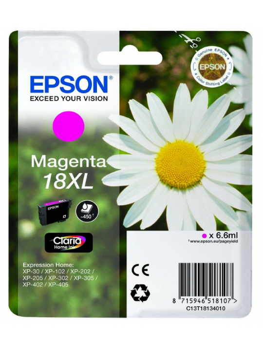 TINTEIRO EPSON 18 MAGENTA XL - XP-30/X02/X05/X12/X15/X22/X25