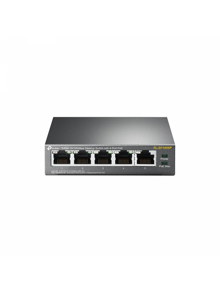 SWITCH TP-LINK 5PORTAS 10/100MBPS POE - TL-SF1005P