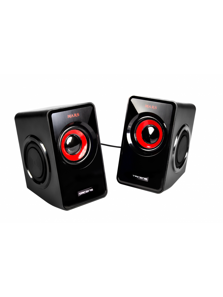 COLUNAS MARS GAMING 10W RMS, VIBRO-SUBWOOFER ULTRA BASS, REMOTE VOLUME CONTROL - MS1