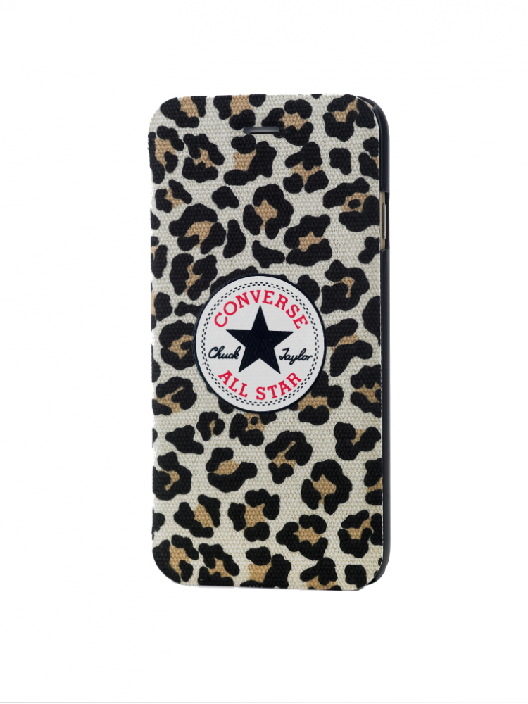 CONVERSE - BOOKLET PRINTED CANVAS IPHONE 6/6S (LEOPARD)