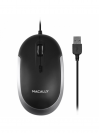 MACALLY - RATO DYNAMOUSE USB (BLACK/SPACE GREY)