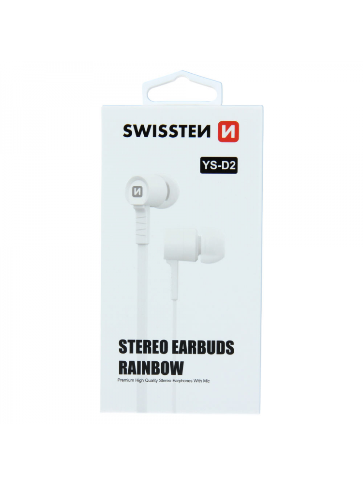 EARBUDS SWISSTEN RAINBOW YS D2 (WHITE)