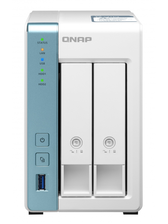 NAS QNAP 2-Bay Annapurna Labs Alpine AL-314 1.7GHz Quad Core/4GB/1x2.5Gb+1xGb/USB/Tower-TS-231P3-4G