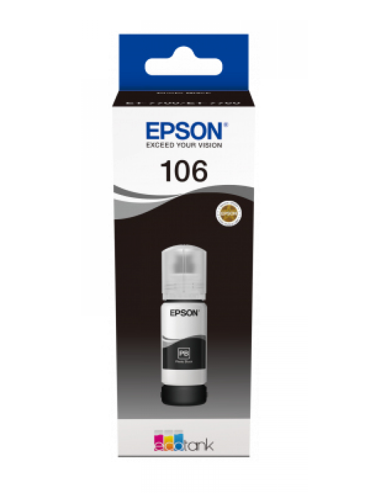 RECARGA DE TINTA EPSON SERIE 106 PRETO FOTO (70ML) - ECOTANK 7700/7750