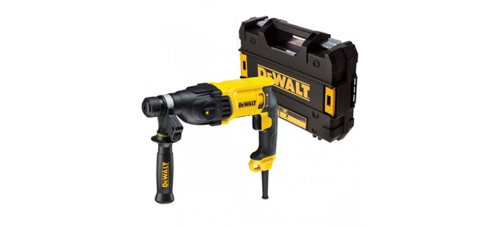 MARTELO LIGEIRO COMBINADO DEWALT 800W 3 MODOS - 26MM 2,6J - SDS PLUS® - P.PISTOLA COM MALA TSTAK