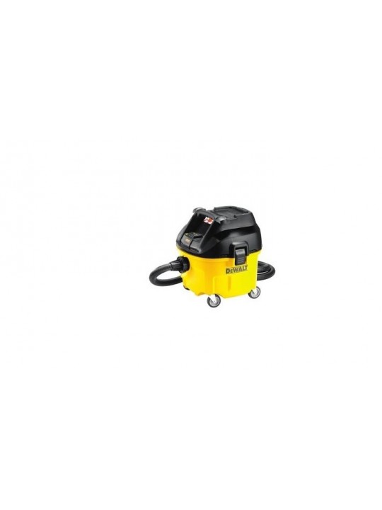 ASPIRADOR DEWALT 30 LITROS CLASSE L - 1.400W CAUDAL AR 4.080 L/MIN - POT. MÁX. ACOPLADA 2.200W + FILTRO AUTOMÁTICO