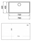 LAVA LOIÇA TEKA SQUARE 72.40 TG BLACK