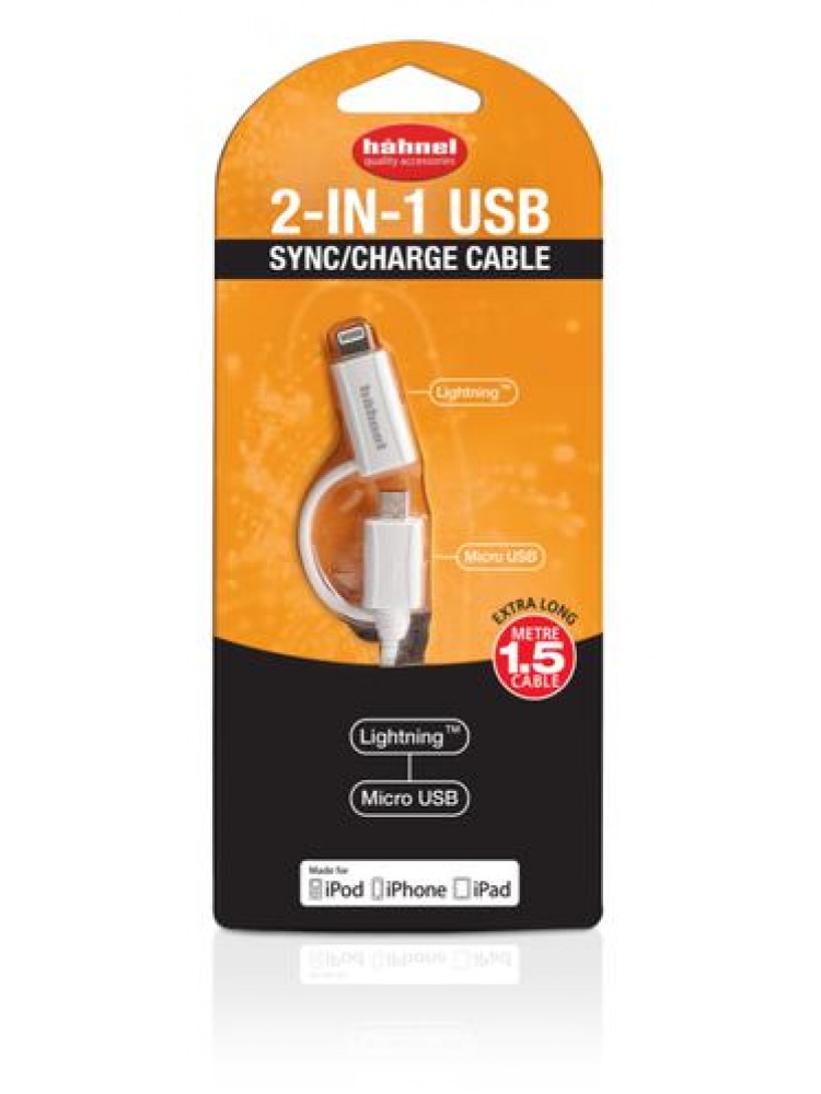 CABO HAHNEL USB 2-EM-1