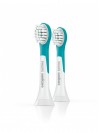 Philips Sonicare For Kids HX6032-33 cabeça de escova de dentes 2 unidade(s) Preto, Branco