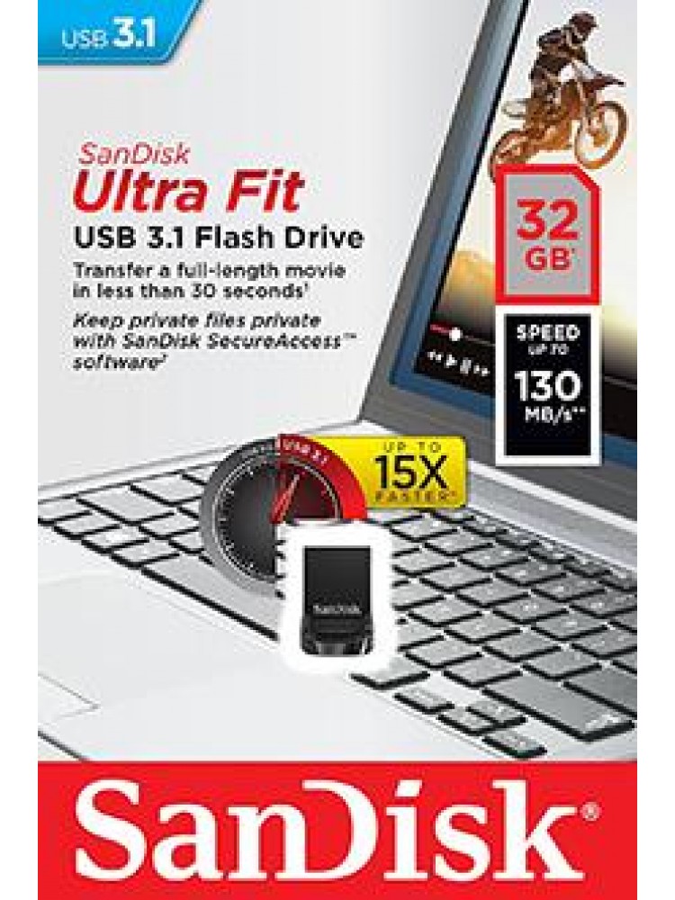 PEN USB SANDISK ULTRA FIT USB 3.1 32GB