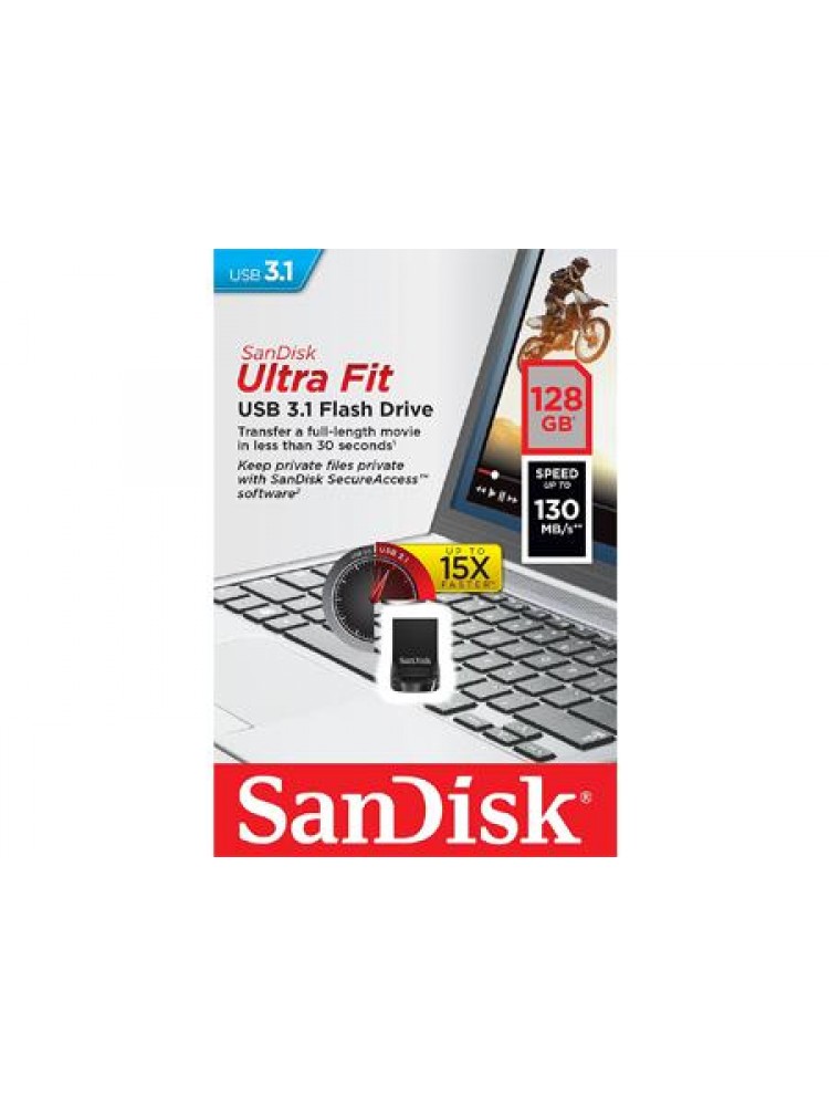 PEN USB SANDISK ULTRA FIT USB 3.1 128GB